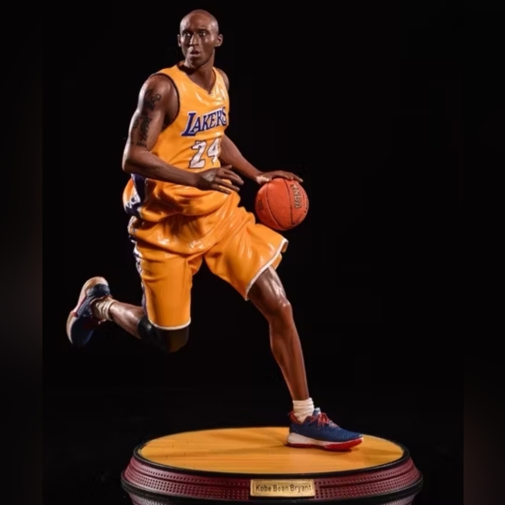 Basketball Player Figurine in Yellow Jersey